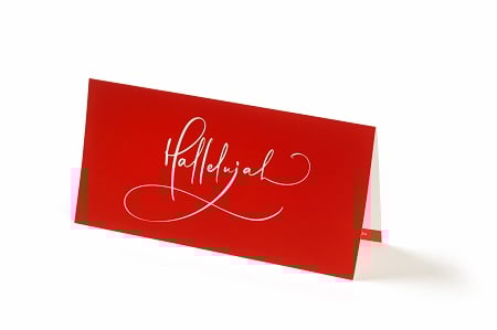 Glückwunschkarte hallelujah 1 Glückwunschkarte hallelujah