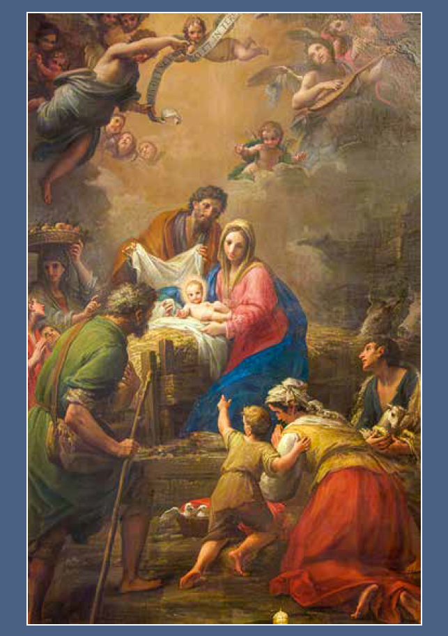 Kerstkaart de geboort santa maria maggiore rome