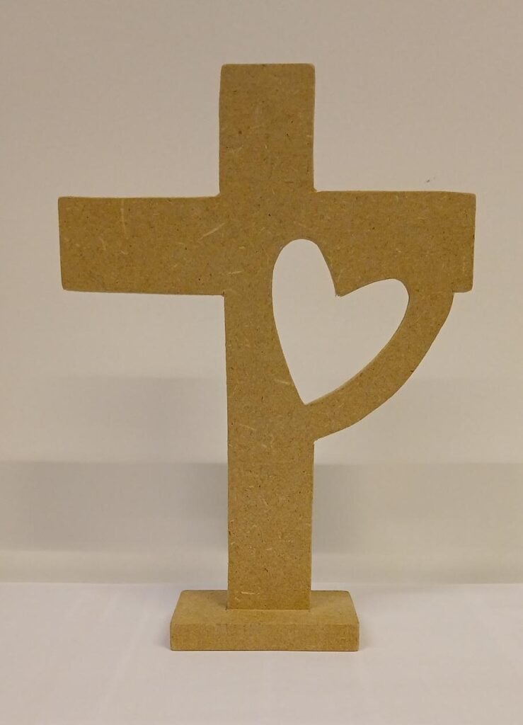 Holzkreuz mit herz 2 Houten kruis met hart