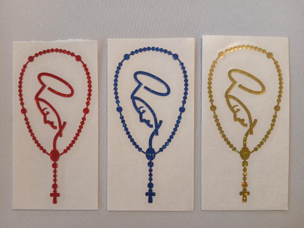 Rosenkranz Autoaufkleber